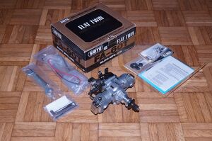 Saito Fa-60t Boxer Doppelzylinder 10cc 4-Takt Rc Modell Motor