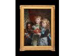 Heiligabendmädchen Carol singend William Hippon Gadsby