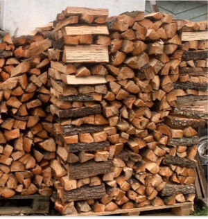 Ofenfertiges Brennholz trocken