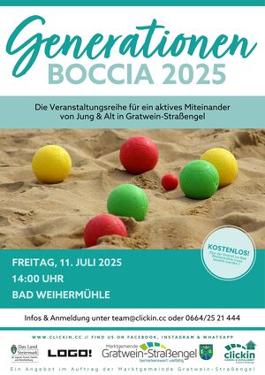 ++ ABGESAGT ++ Generationen - Boccia 2025