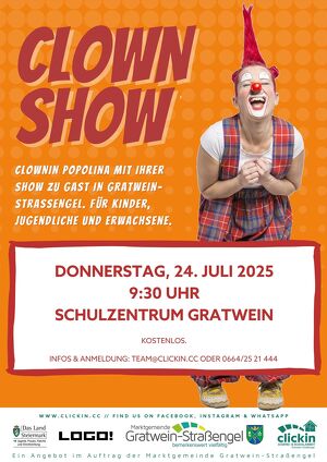 Clown-Show mit Clownin Popolina