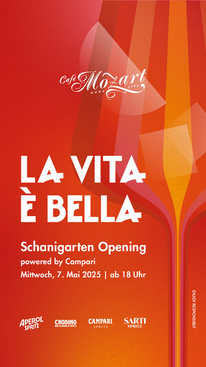 Café Mozart Schanigarten-Opening  powered by Campari