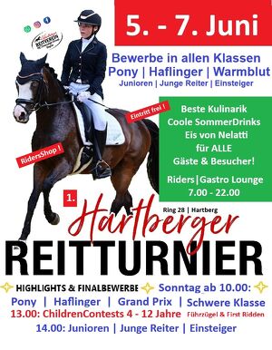 Saisonopening 1. Hartberger Reitturnier 5.-7. Juni 2026