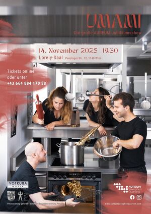 Jubiläumskonzert UMAMI - AUREUM Saxophon Quartett