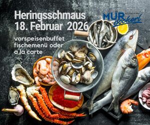 Traditioneller Heringsschmaus im Restaurant Murnockerl