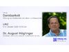 Vortrag � Dankbarkeit � Dr. August H&ouml;glinger